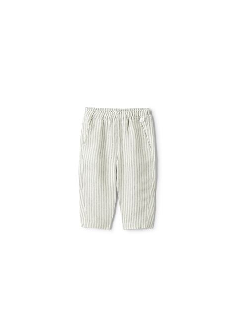 Pantalone In Lino A Righe IL GUFO | P25PL404L1018074